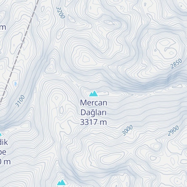 Map of Mercan Dağları