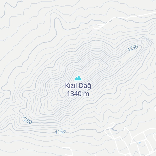 Map of Kızıl Dağ