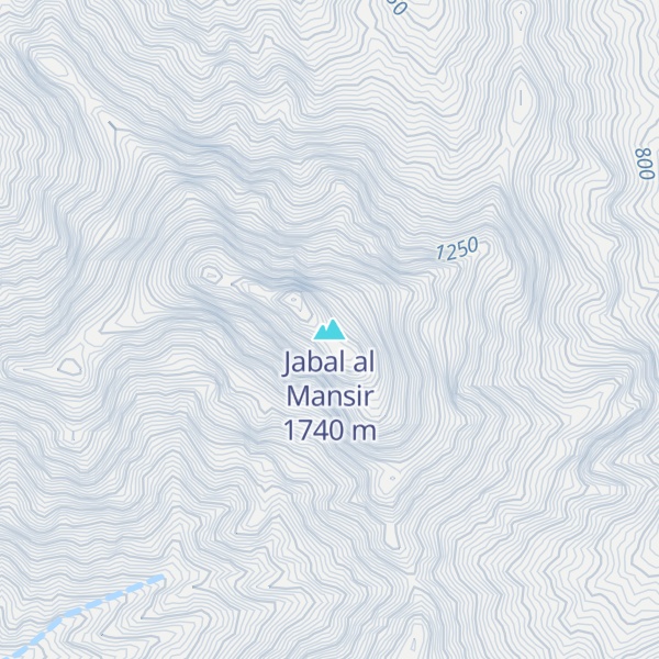Map of Jabal al Mansir
