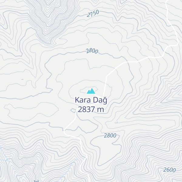 Map of Kara Dağ