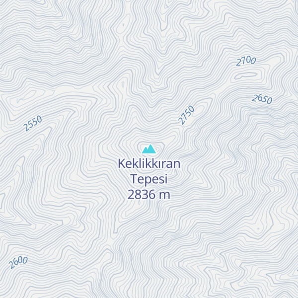 Map of Keklikkıran Tepesi