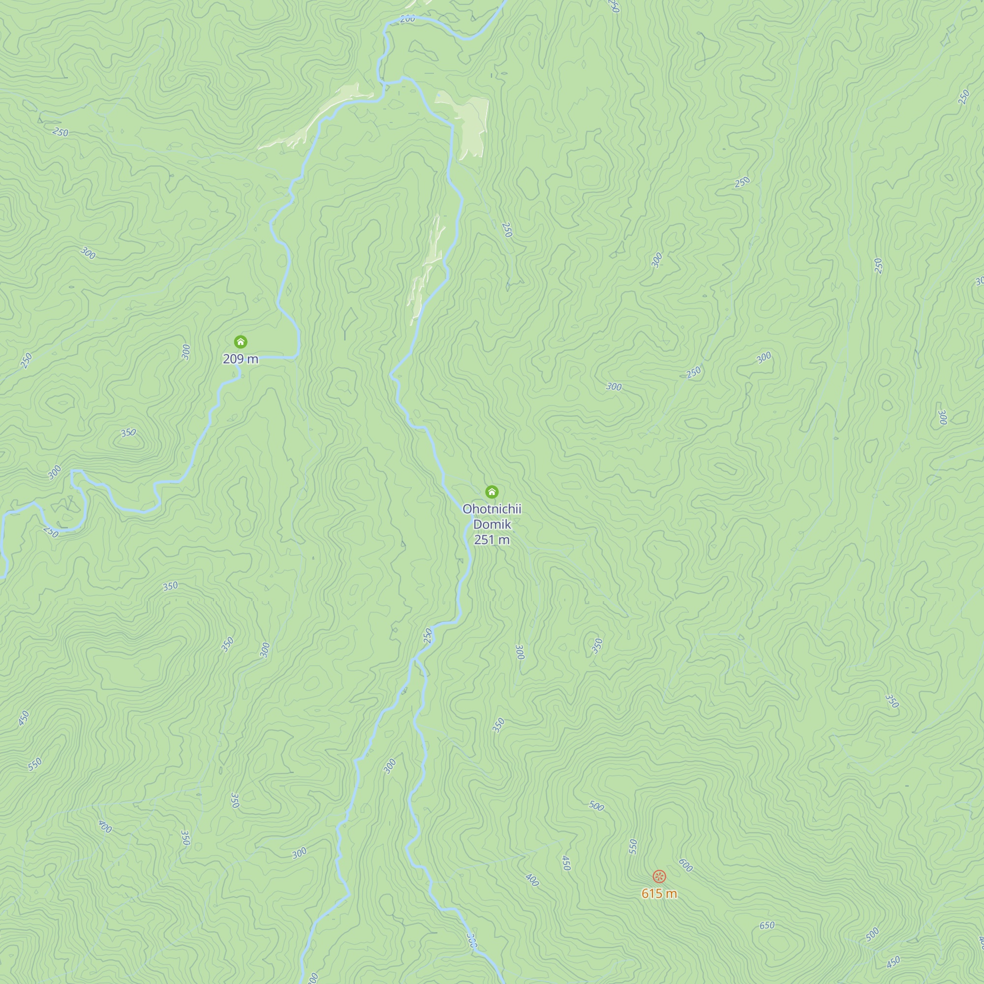 Ohotnichii Domik map