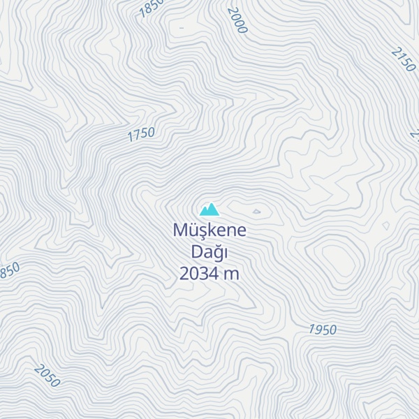 Map of Müşkene Dağı