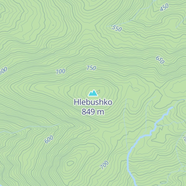Map of Hlebushko