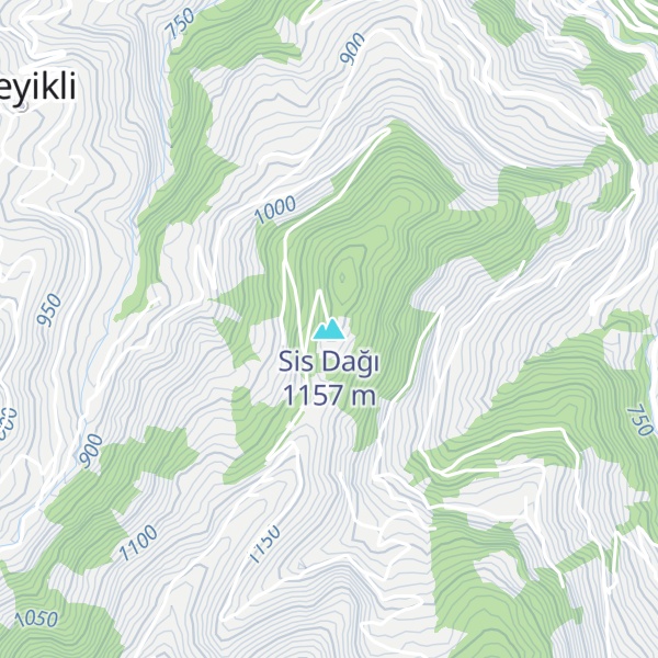 Map of Sis Dağı