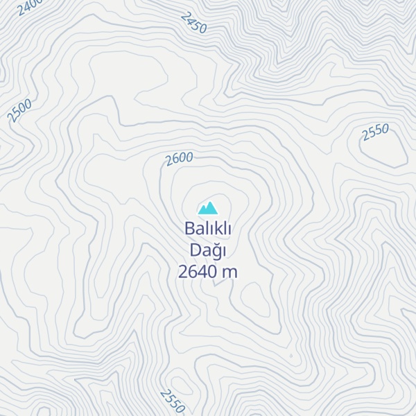 Map of Balıklı Dağı