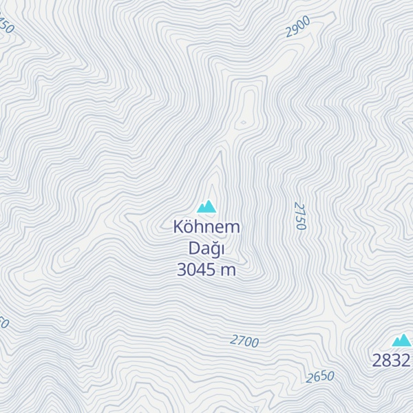 Map of Köhnem Dağı