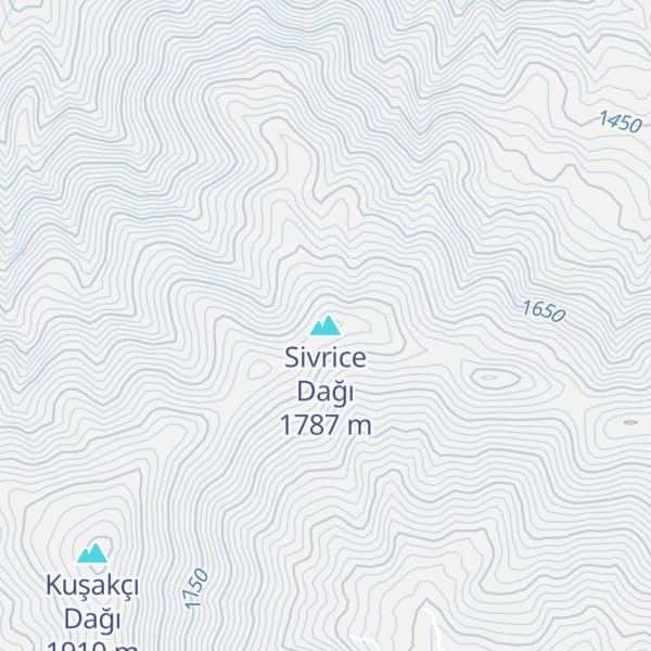 Map of Sivrice Dağı
