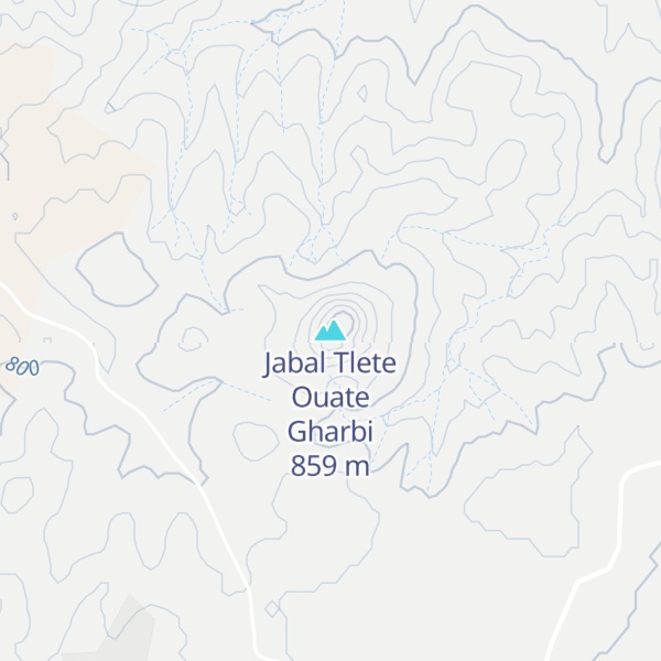 Map of Jabal Tlete Ouate Gharbi