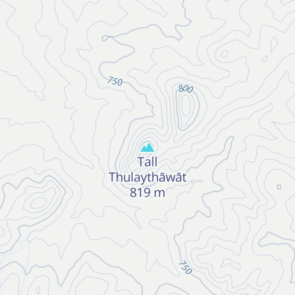 Map of Tall Thulaythāwāt