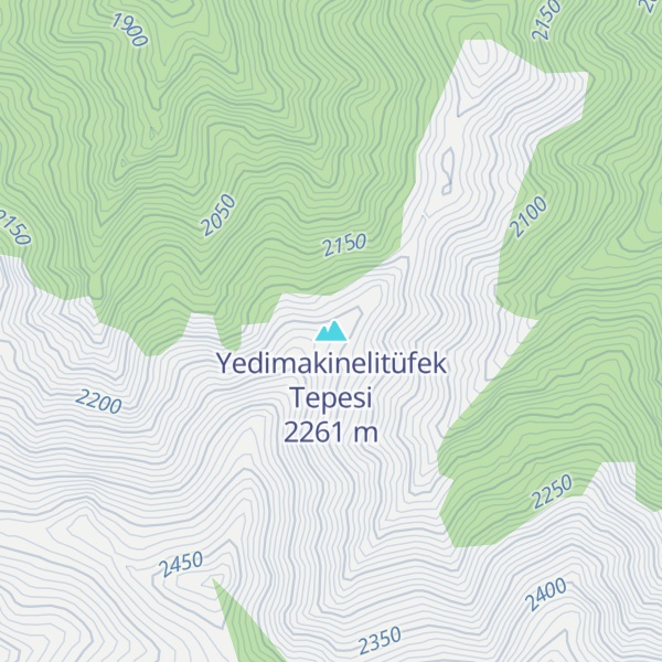 Map of Yedimakinelitüfek Tepesi