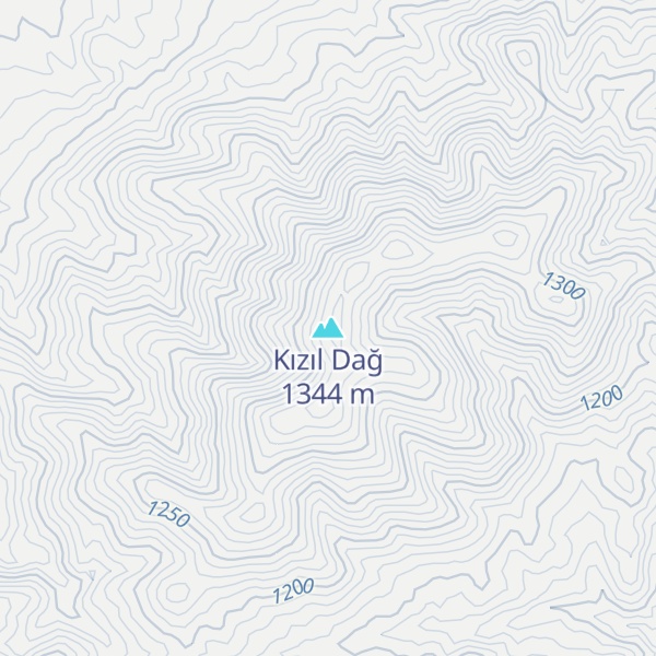 Map of Kızıl Dağ