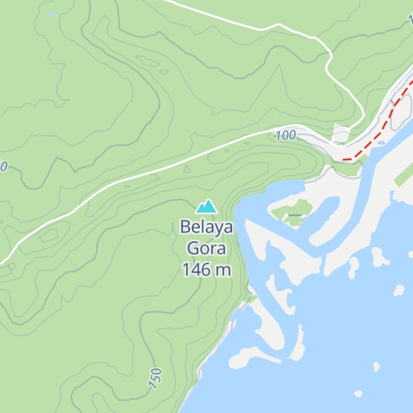 Map of Belaya Gora