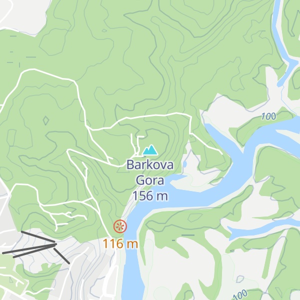 Map of Barkova Gora
