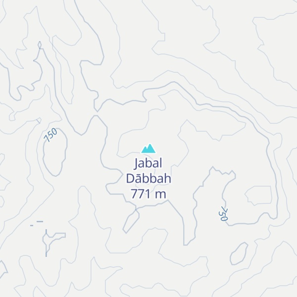 Map of Jabal Dābbah