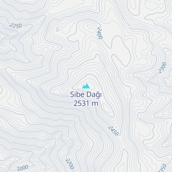 Map of Sibe Dağı