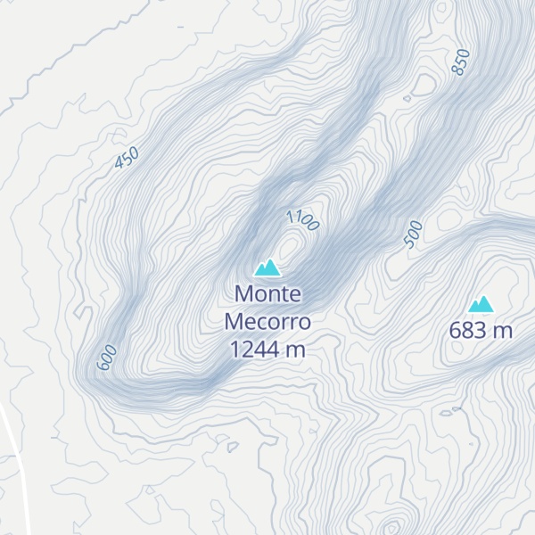Map of Monte Mecorro