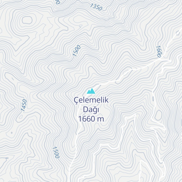 Map of Çelemelik Dağı