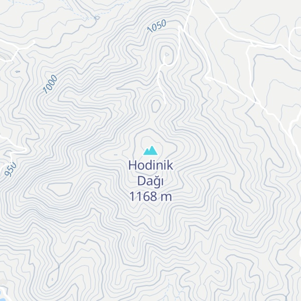 Map of Hodinik Dağı
