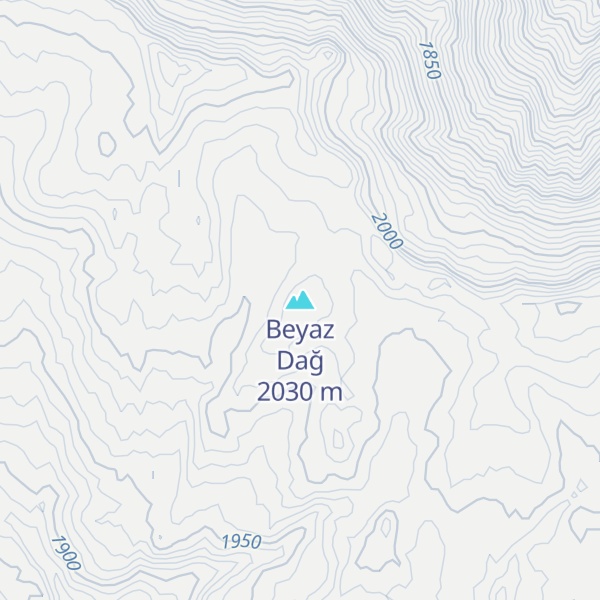 Map of Beyaz Dağ