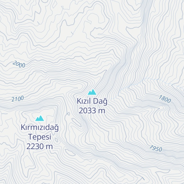 Map of Kızıl Dağ