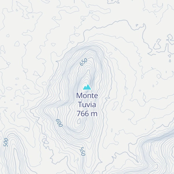 Map of Monte Tuvia