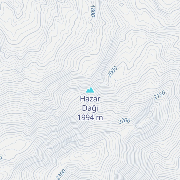 Map of Hazar Dağı