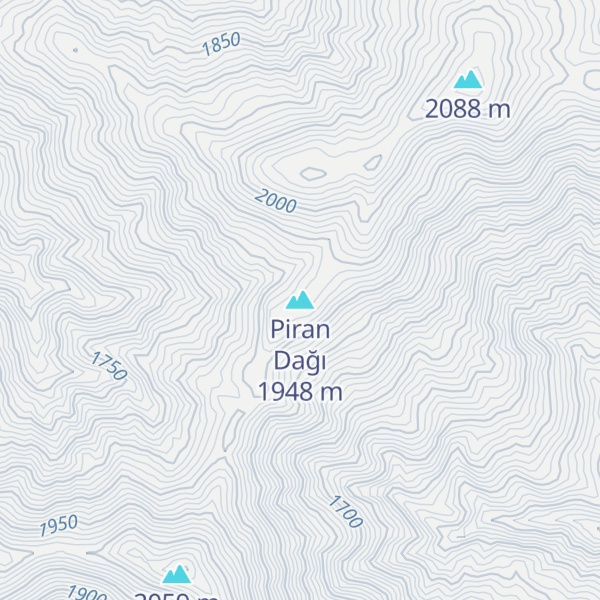 Map of Piran Dağı
