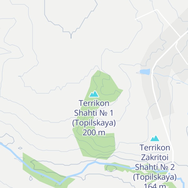 Map of Terrikon Shahti № 1 (Topilskaya)