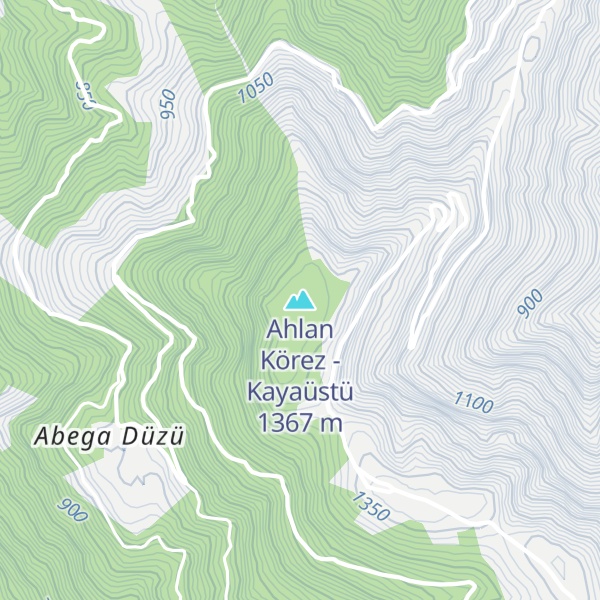 Map of Ahlan Körez - Kayaüstü