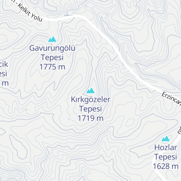 Map of Kırkgözeler Tepesi
