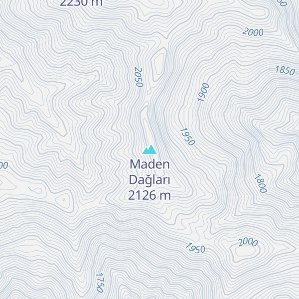 Map of Maden Dağları