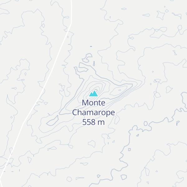 Map of Monte Chamarope