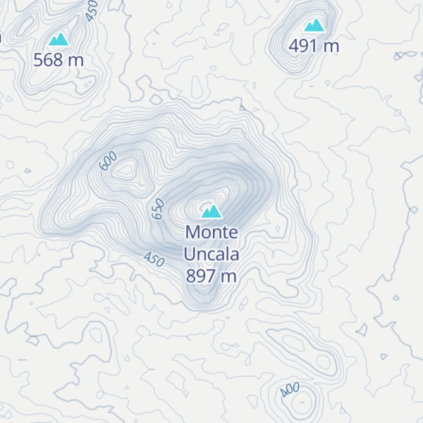 Map of Monte Uncala