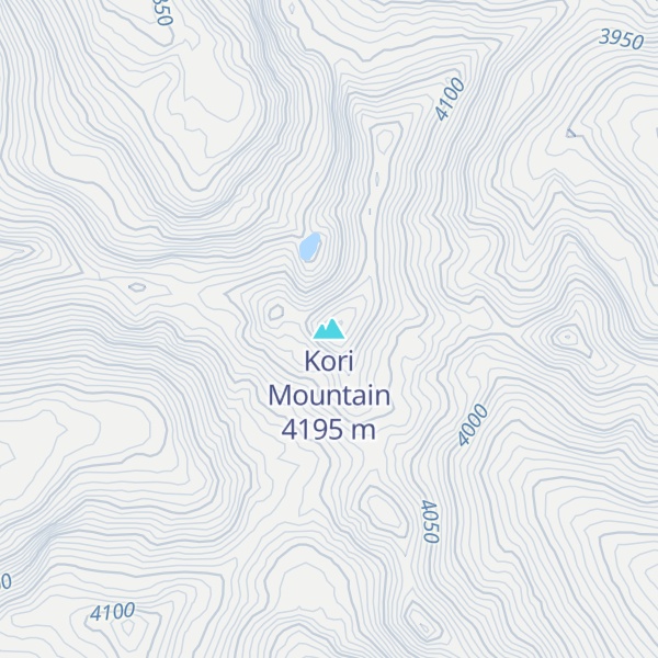 Map of Kori Mountain