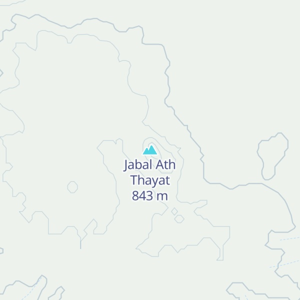 Map of Jabal Ath Thayat
