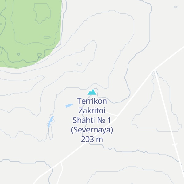 Map of Terrikon Zakritoi Shahti № 1 (Severnaya)