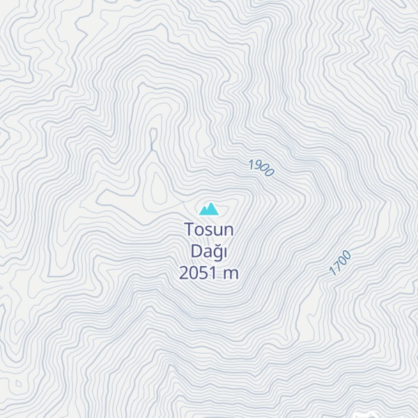 Map of Tosun Dağı