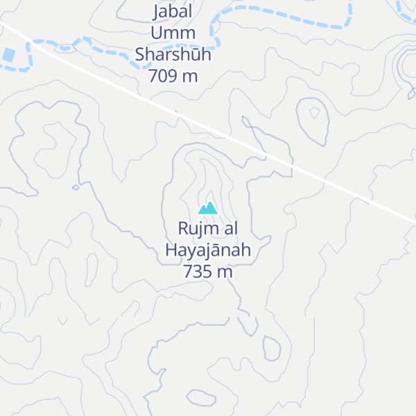 Map of Rujm al Hayajānah