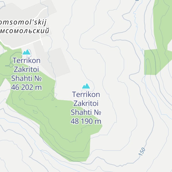 Map of Terrikon Zakritoi Shahti № 48