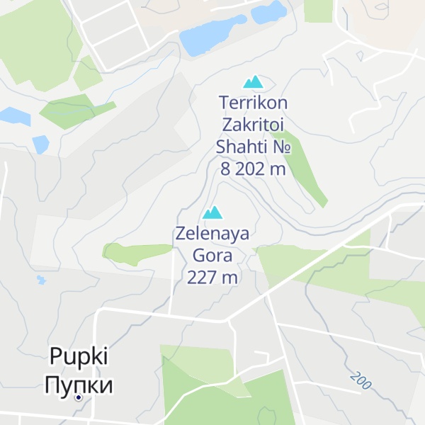 Map of Zelenaya Gora