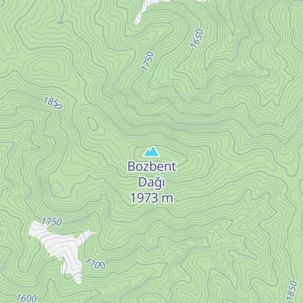 Map of Bozbent Dağı