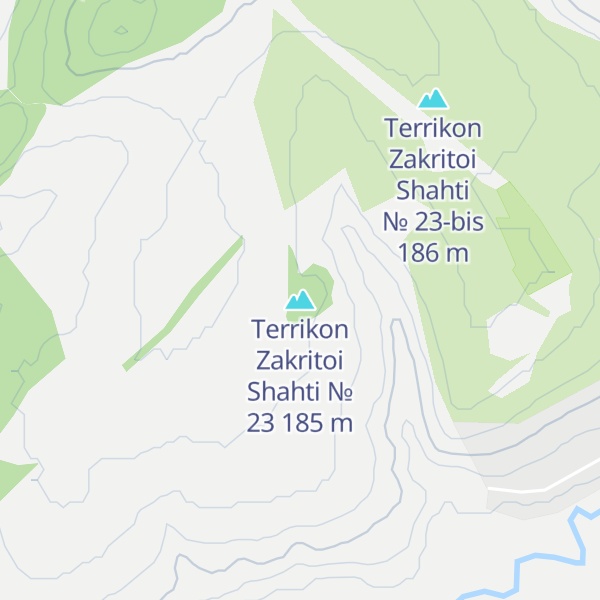 Map of Terrikon Zakritoi Shahti № 23