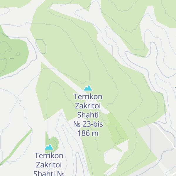 Map of Terrikon Zakritoi Shahti № 23-bis