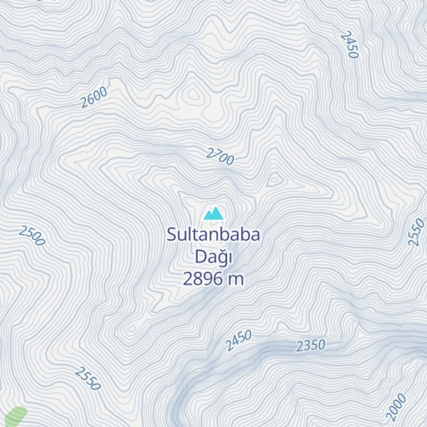Map of Sultanbaba Dağı