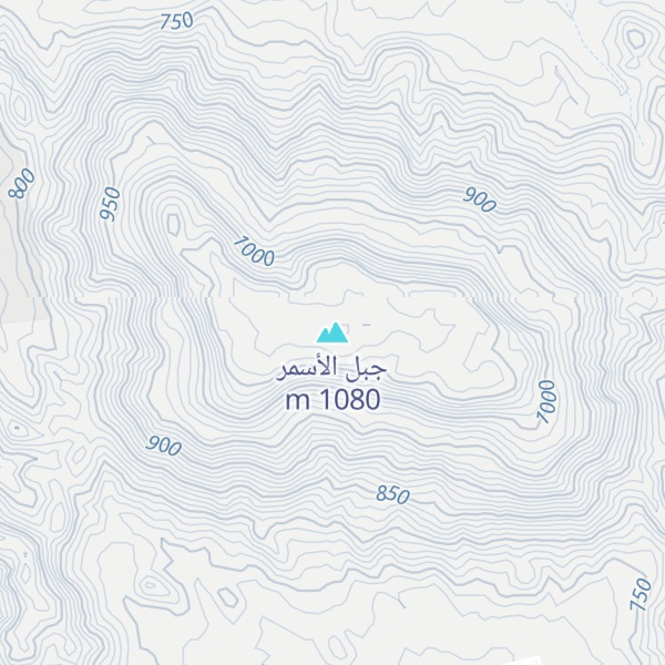 Map of جبل الأسمر