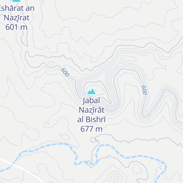 Map of Jabal Naz̧īrāt al Bishrī