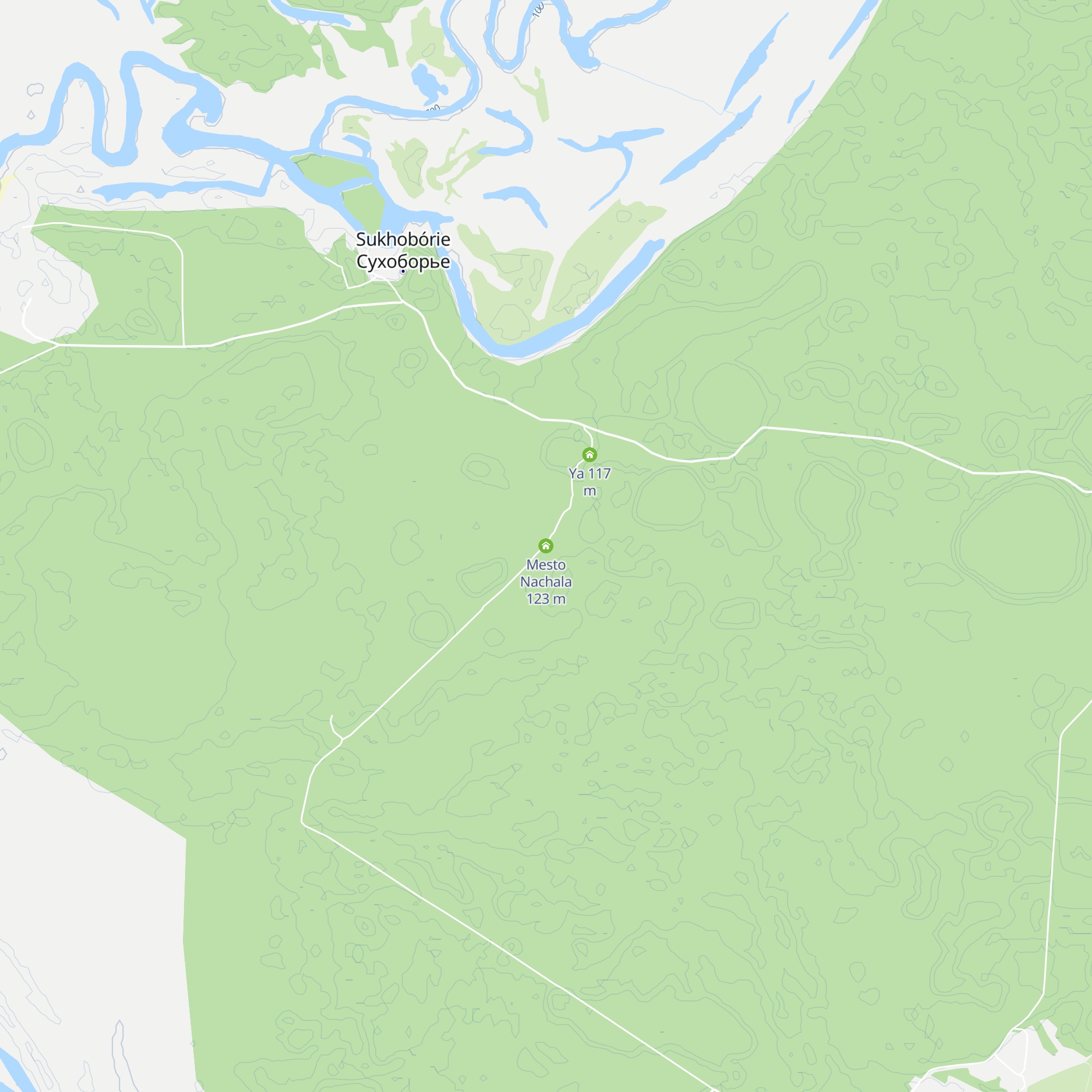 Mesto Nachala map