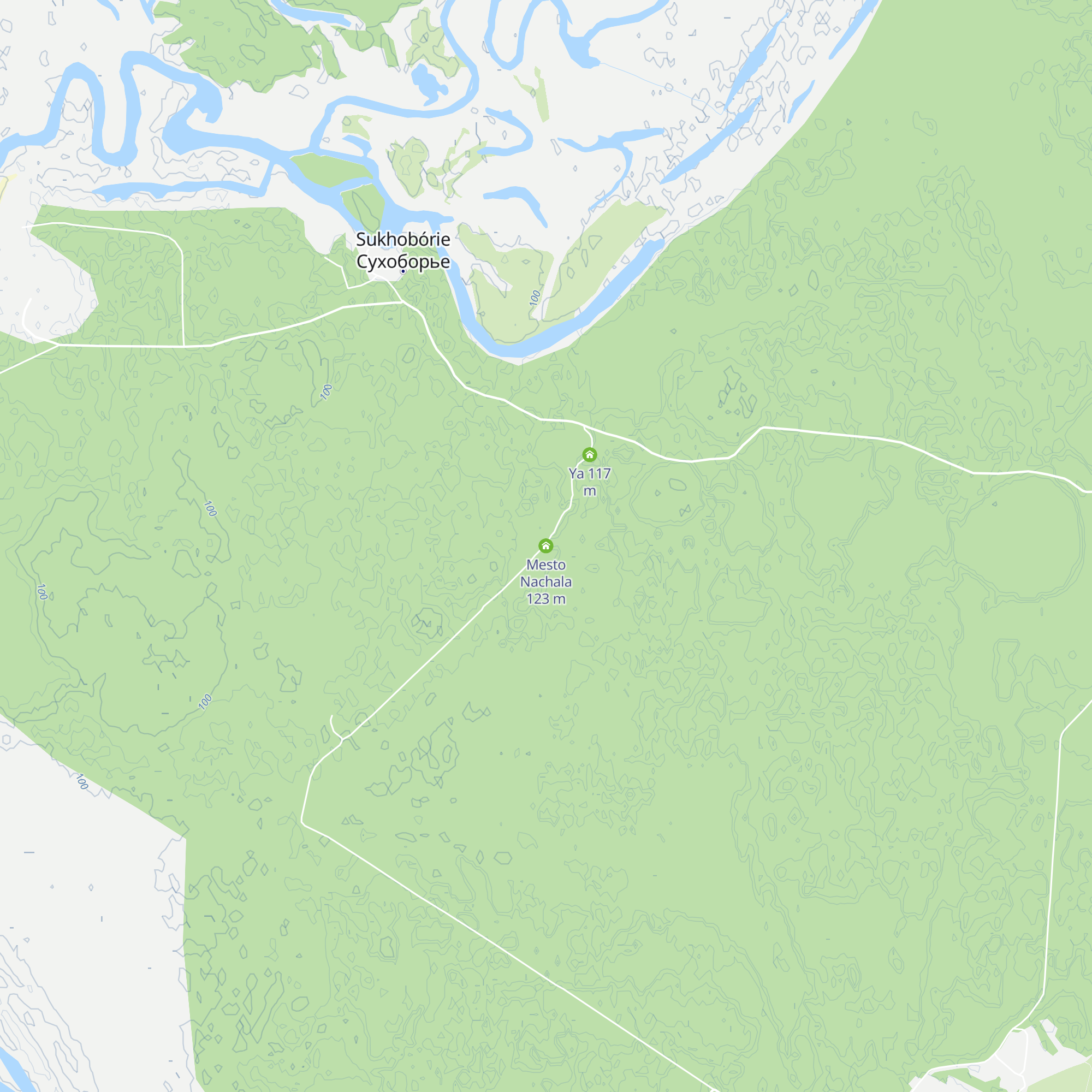 Mesto Nachala map