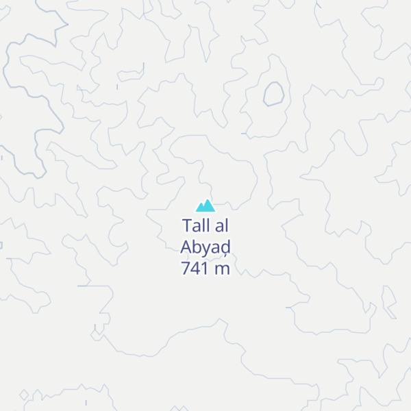 Map of Tall al Abyaḑ